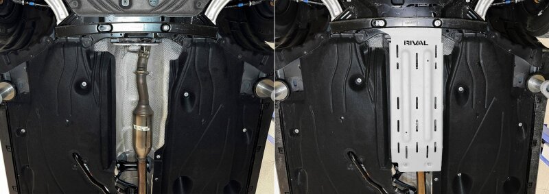 Ford Maverick Skid Plate - Rival 4x4 - Aluminum Catalytic Converter - `22-`25